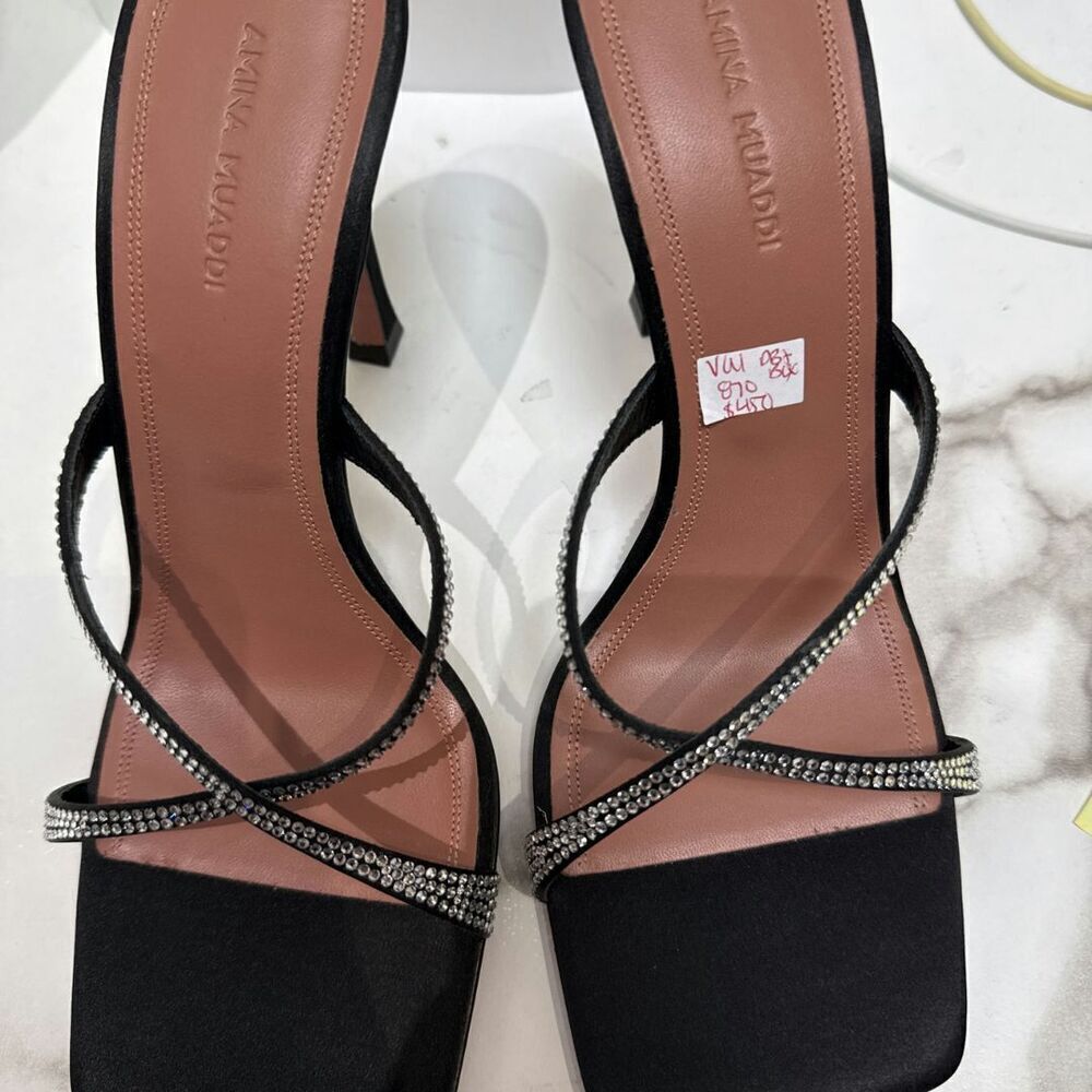 Amina muaddi Color Brown Size 38.5